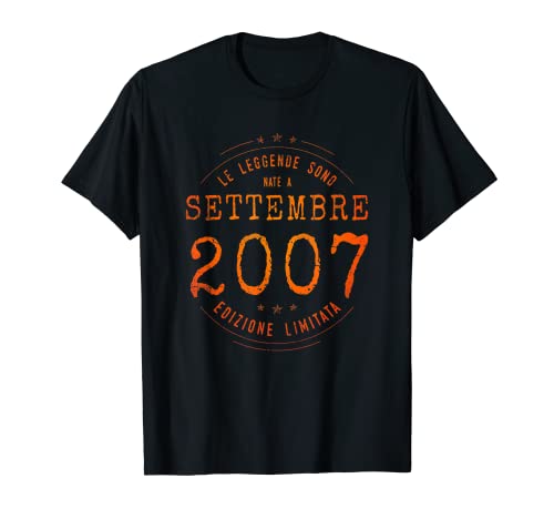 15 años Cumpleaños Las Leyendas nacen en Septiembre de 2007 Camiseta