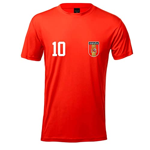 PROMO SHOP Camiseta réplica Mundial Qatar España 2022 Personalizada · Camiseta fútbol Personalizada con número y Nombre · Selección española · Talla S