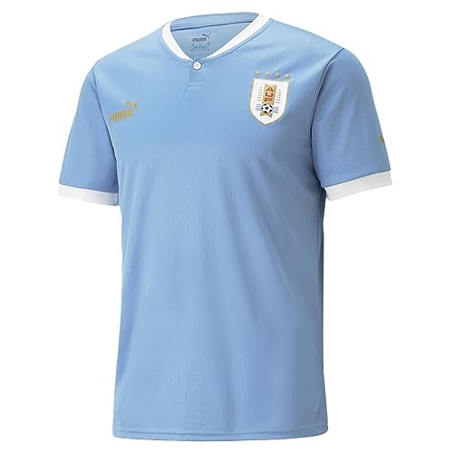 Puma Uruguay Primera Equipación Mundial Qatar 2022, Camiseta, Silver Lake Blue, Talla L
