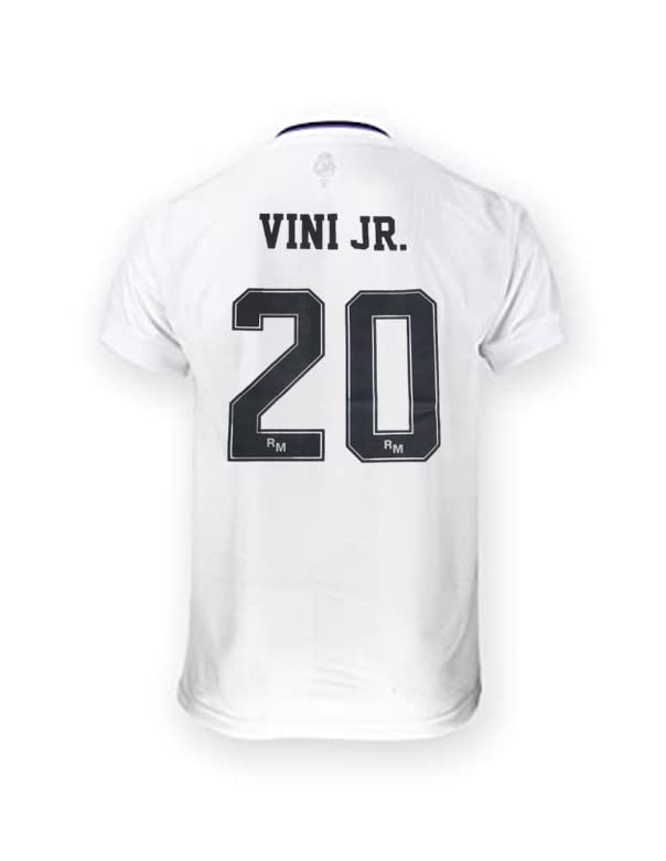 Real Madrid Camiseta Vinícius Júnior 20 Primera Equipación Temporada 2022/2023 - Adulto - Replica Oficial Licenciada