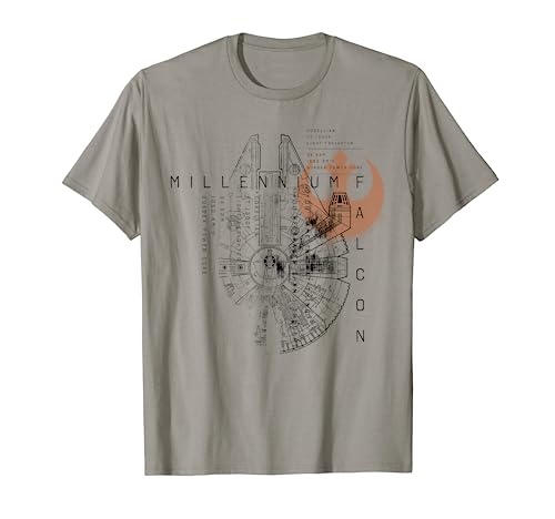 Star Wars Millennium Falcon Schematic Camiseta