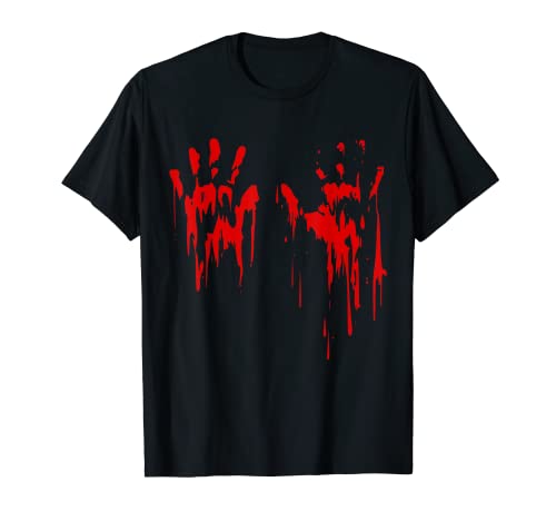 Manos de sangre Disfraz espeluznante de Halloween Camiseta