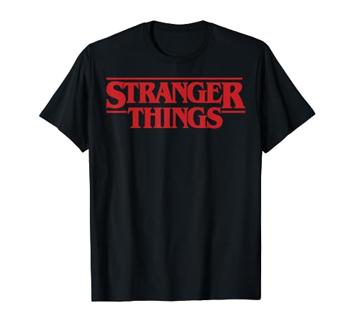 Netflix Stranger Things Simple Red Logo Camiseta