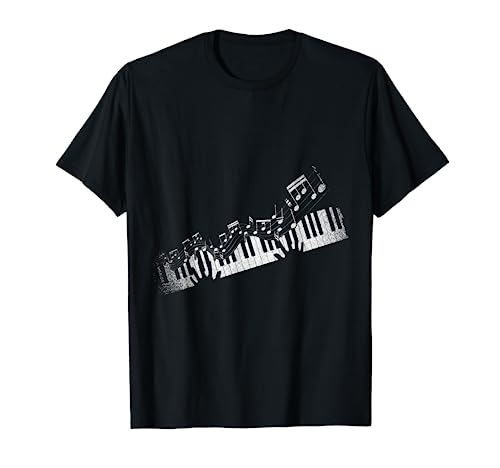 Notas musicales Instrumento musical Pianista Idea de regalo Piano Camiseta