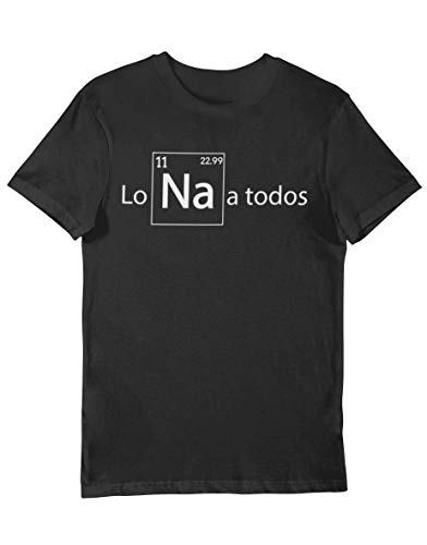 Camiseta Lo NA a todos Químico Divertido Tabla Periódica Elementos