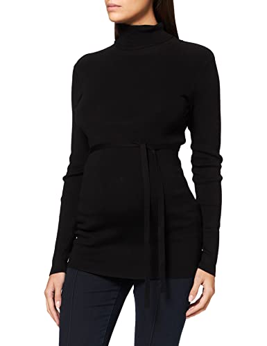 bestseller a/s MLJACINA L/S Knit Rollneck Top A. Camiseta Cuello Alto, Negro, XL Mujer