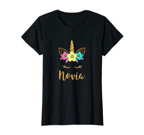 Mujer Unicornio Novia Camiseta