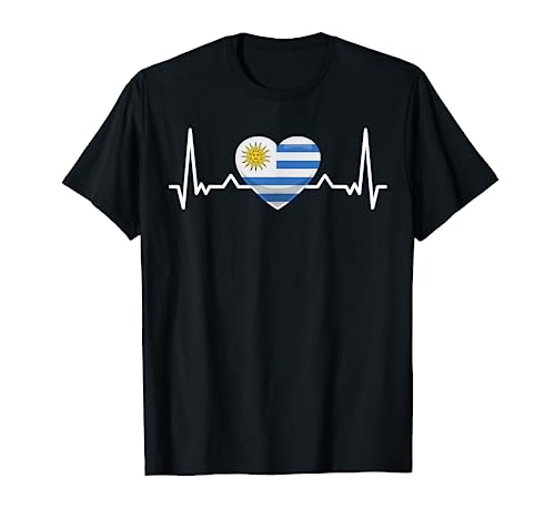 Mi corazón late por Uruguay - Bandera del país Camiseta