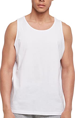 Build Your Brand Basic Tank Camiseta, White, XL para Hombre