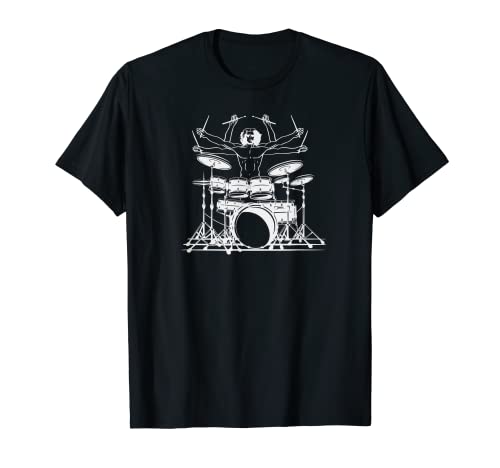Tambores de batería de regalo de baterista Batería Camiseta