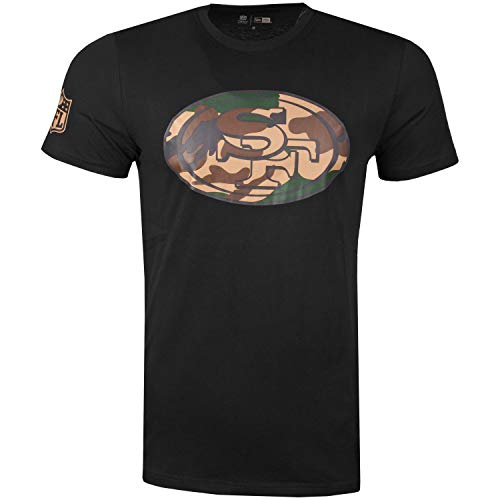 New Era NFL San Francisco 49ers - Camiseta (talla L), color negro