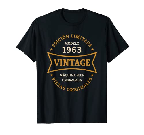 60 años de edad Nacido en 1963 Vintage Regalo 60 cumpleaños Camiseta