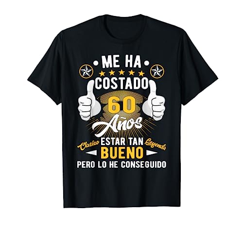Regalo 60 cumpleaños hombres mujeres 60 años Camiseta