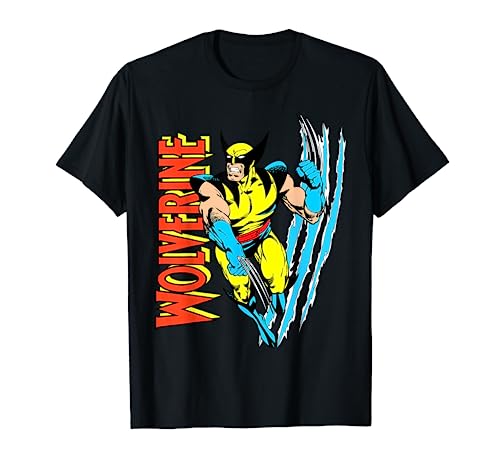 Marvel X-Men Wolverine Vintage Claw Slice Camiseta
