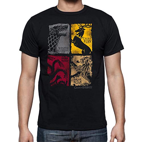 the Fan Tee Camiseta de Hombre Juego de Tronos Tyrion Snow Dragon Daenerys Stark 064 L