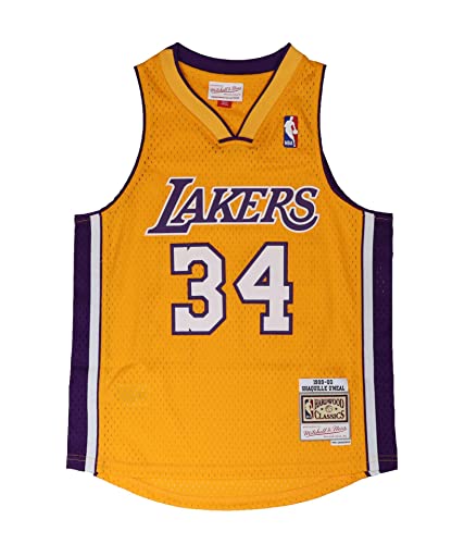 Mitchell & Ness Shaquille O'Neal #34 Los Angeles Lakers NBA Kids Swingman Home Jersey