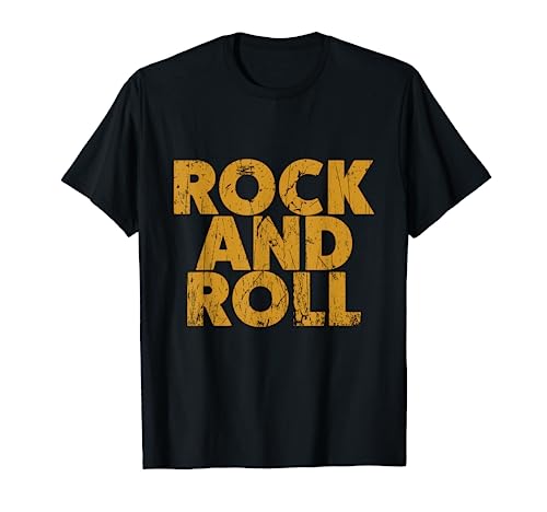 T-shirt Vintage Grunge Old Rock & Roll Music, Rock and Roll Camiseta