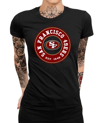 Quattro Formatee San Francisco 49ers - Camiseta y jersey de fútbol americano para los jugadores de fútbol americano del Super Bowl de la NFL, Camiseta para mujer., M