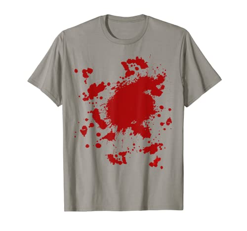 Salpicadura de sangre Espantoso disfraz de Halloween Camiseta