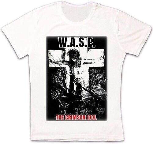 daughter W.a.s.p. Crimson Idol 90s Wasp Heavy Metal Band Men Unisex T Shirt White Camisetas y Tops(XX-Large)