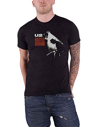 U2 T Shirt Rattle & Hum Album Cover Band Logo Nuevo Oficial De Los Hombres Size L