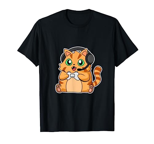 Gaming Gato I Videojuego I Videojuego I Ordenador I PC Camiseta