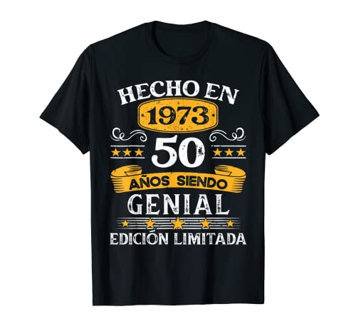 Hombre 50 Años Cumpleaños Regalo Hombre Hecho En 1973 Hecho En 1973 Camiseta