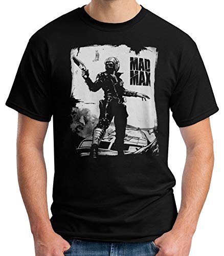 35mm - Camiseta Hombre Mad MAX - Pelicula De Culto - 80's - Negro - Talla XXL