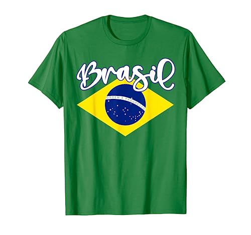 Brazilian Flag Colors Design. National Brazil / Brasil Camiseta