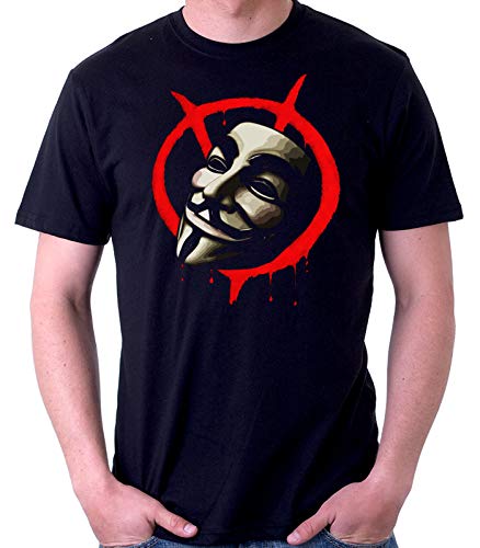 Desconocido 35mm - Camiseta Hombre V For Vendetta - Cine - Negro - Talla XL