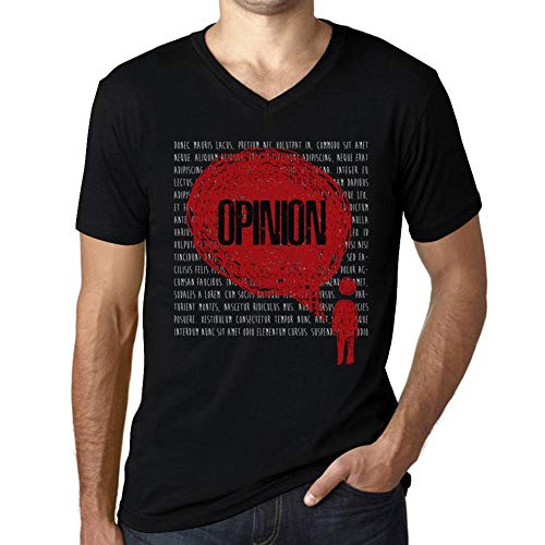 Hombre Camiseta con Cuello V Pensamientos Opinión...
