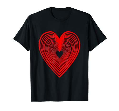 Corazón Rojo Amor Amistad Camiseta