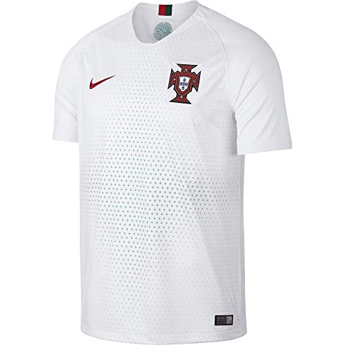 NIKE Portugal Away Stadium - Camiseta para Hombre, Primavera/Verano, Estadio Portugal Away, Hombre, Color Blanco (White/Gym Red), tamaño Extra-Large