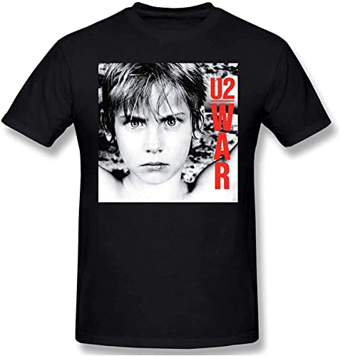 over U2 War Mens Classical T-Shirt Black Camisetas y Tops(X-Large)
