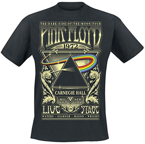 Pink Floyd The Dark Side of The Moon - Live On Stage 1972 Hombre Camiseta Negro L 100% algodón Regular