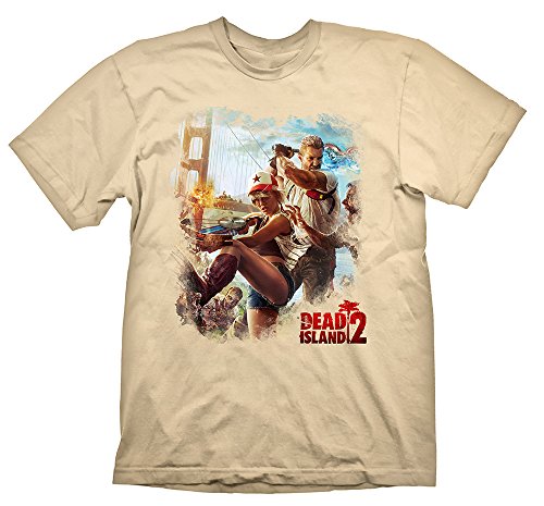 Dead Island 2 T-Shirt Key Art Golden Gate Cream, XXL [Importación Alemana]